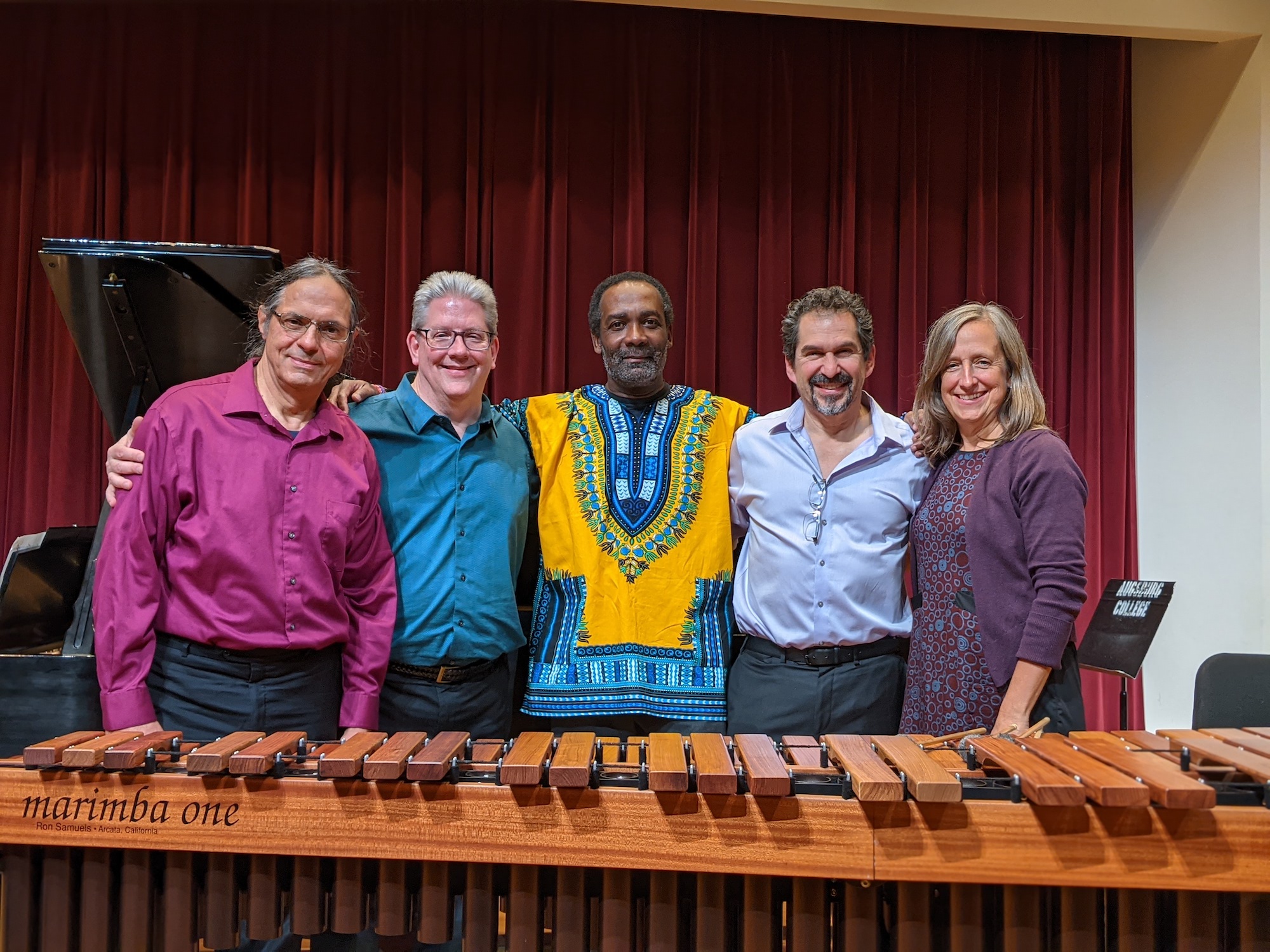 Balkanicus Ensemble performers together with the Haitian composer Perrault Oct.2022